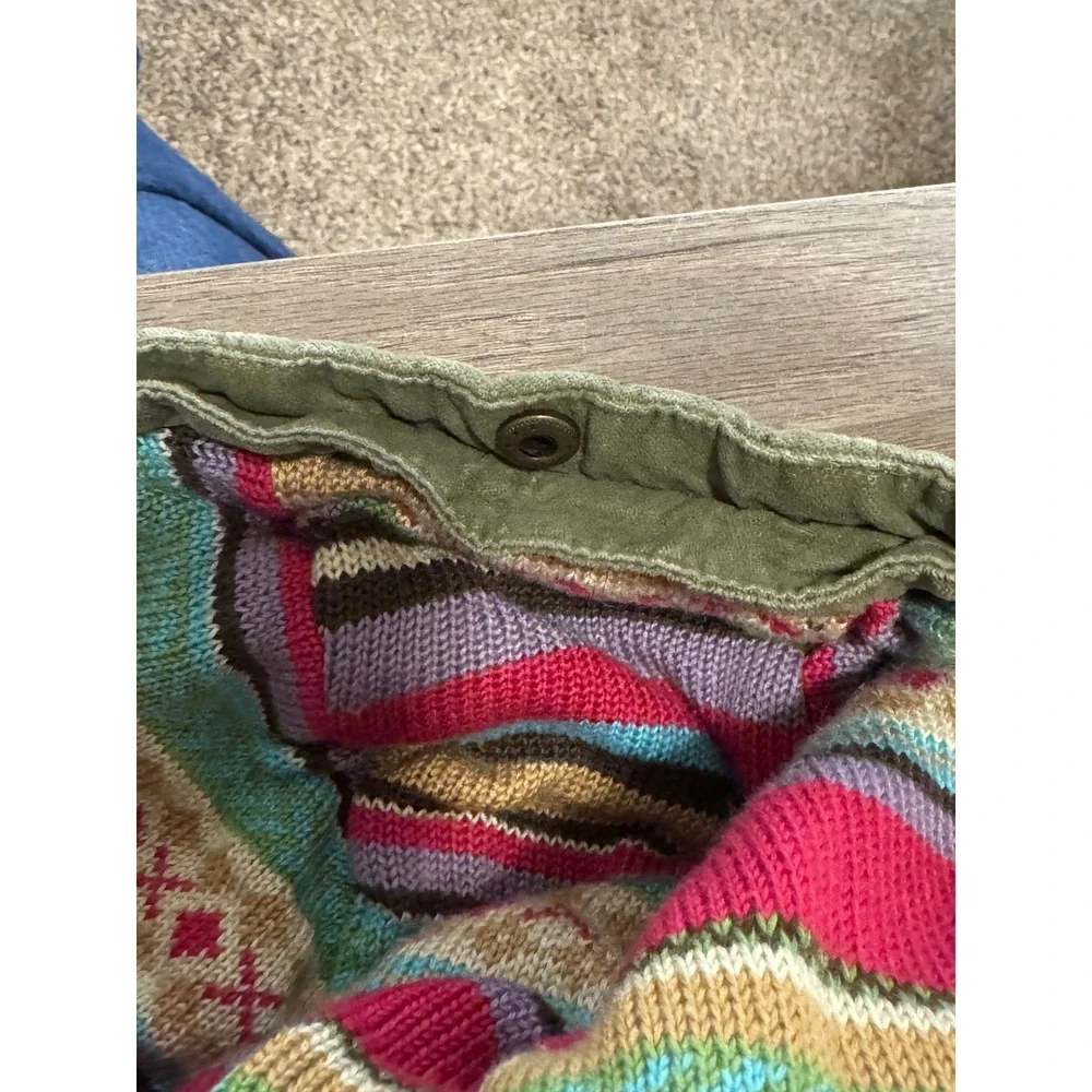GapKids Girls Olive Green Corduroy Hooded Jacket Sherpa Lined Size M‎ 7/8?